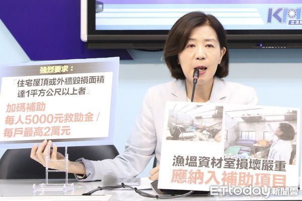 ▲▼國民黨團 召開 丹娜絲颱風災損大 設施設備補助應提高至八成 記者會 王育敏 翁曉玲。（圖／記者屠惠剛攝）