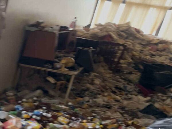 ▲租客落跑，房間堆滿垃圾。（圖／民眾提供）