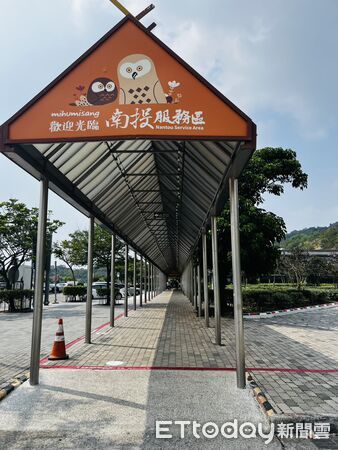 ▲國道3號南投服務區周邊環境紅線內7月1日起，除吸菸區外全面禁止吸菸。（圖／南投縣政府提供）