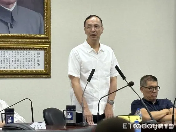 ▲▼國民黨主席朱立倫中常會致詞。（圖／記者鄭佩玟攝）