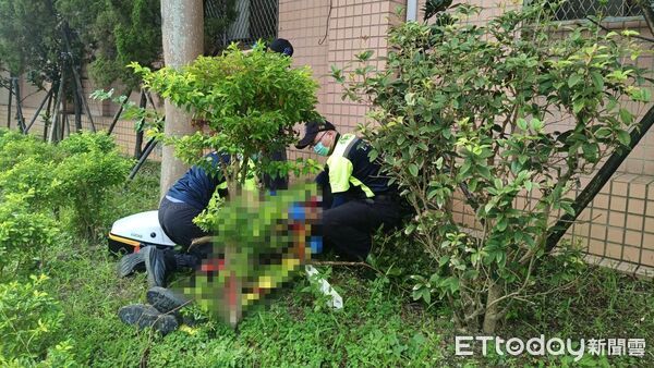 ▲台電基隆營業處，工人墜樓。（圖／記者郭世賢翻攝，下同）