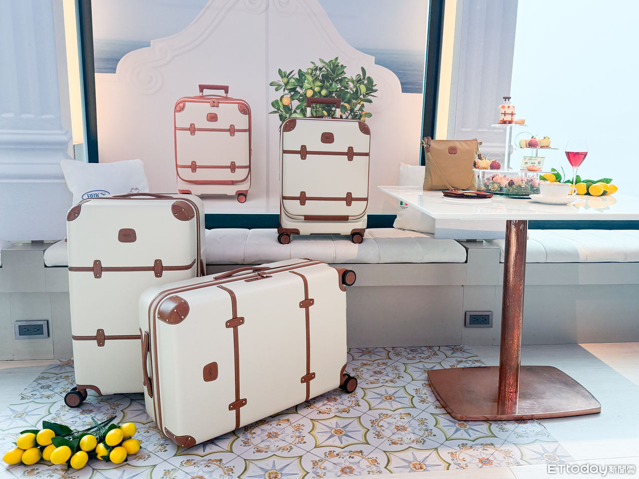BRIC`S,Samsonite,行李箱,MiraWan Eatery,下午茶,聯名,時尚,。（圖／記者李薇攝、品牌提供）