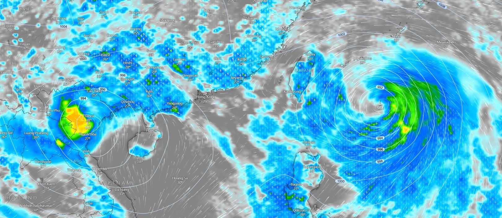 ▲▼未來一周至少有2個颱風。（圖／取自「台灣颱風論壇｜天氣特急」粉專）