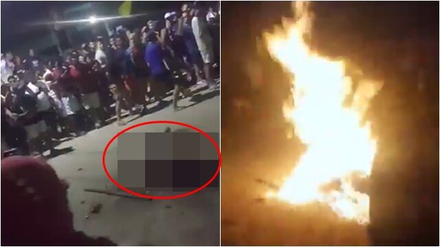 ▲▼性侵1歲女嬰！　巴西男遭拖出警局「活活打死」當街焚屍。（圖／翻攝X）