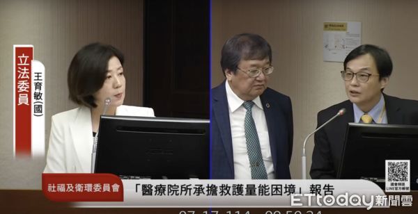 ▲▼社福衛環委員會請衛福部就「因應嚴重災情、緊急重大事件，醫療院所承擔救護量能困境及因應台美關稅談判對台灣食品安全相關影響」進行專題報告。（圖／翻攝自youtube/國會頻道）