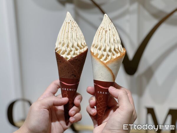 ▲▼CREMIA推出全新「法式焦糖烤布蕾霜淇淋」。（圖／記者蕭筠攝）