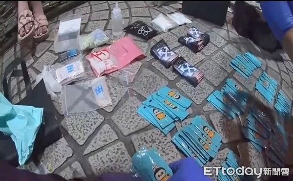 ▲▼北市刑大查獲毒鴛鴦組成居家毒品分裝廠，現場原料可做市值150萬元的喪屍煙彈。（圖／記者邱中岳翻攝）
