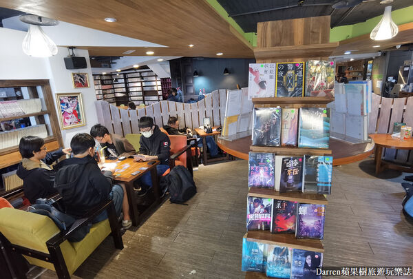▲▼沐茶閱讀咖啡館。（圖／部落客Darren蘋果樹旅遊玩樂誌授權提供）