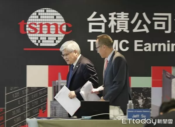 ▲▼台積電114年第二季法人說明會17日召開，台積電董長魏哲家、財務資深副總經理暨財務長兼發言人黃仁昭、台積電投資者關係總監蘇志凱維這次法說會出席代表。（圖／記者湯興漢攝）