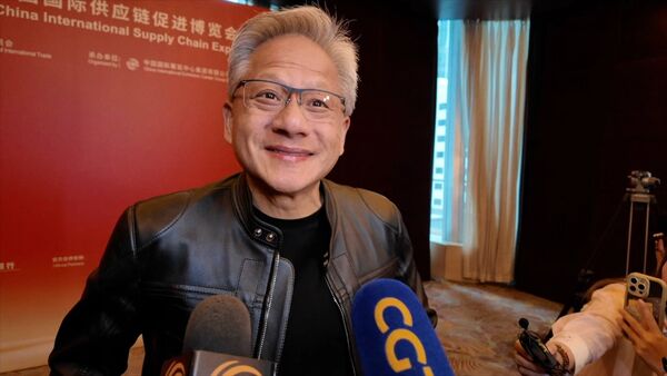 ▲▼  黃仁勳、北京、鏈博會           。（圖／CGTN提供）