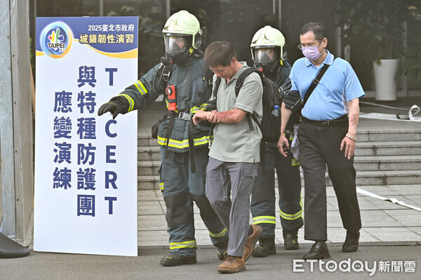 ▲▼2025城鎮韌性演習暨全民防衛動員，戰時關鍵基礎設施搶救及大傷救援演練。（圖／記者李毓康攝）