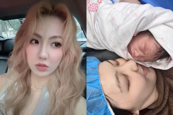 ▲▼劉雨柔產後第1天「自己下床交母乳」：當媽好開心。（圖／翻攝自Instagram／lyvonne0526）