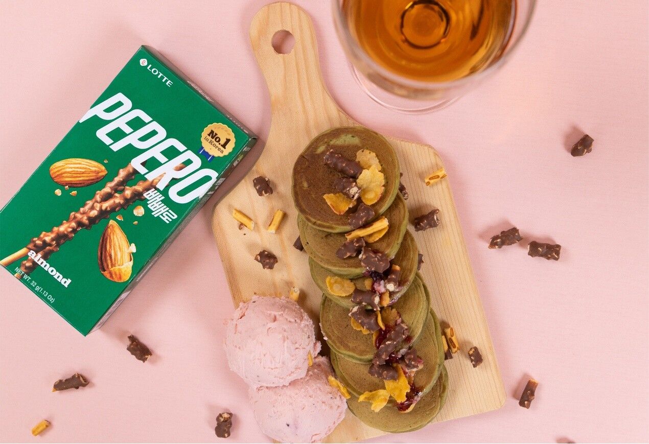 打卡,甜點,PEPERO,零食,混搭,巧克力餅乾棒,創意,樂天,LOTTE,Stray Kids,STAY,康蜜蛋塔（圖／品牌提供）