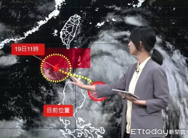 ▲▼氣象署1140說明颱風動態。（圖／翻攝氣象署直播）