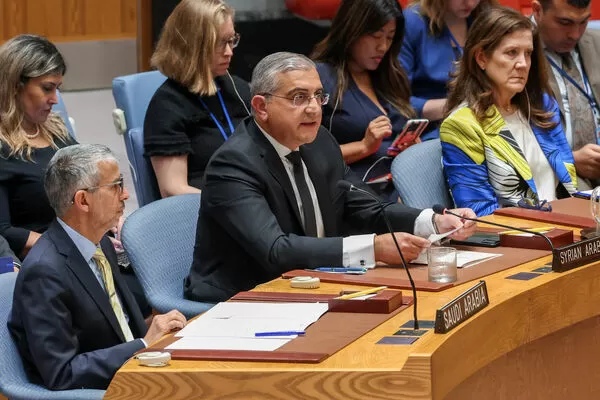 ▲▼ 敘利亞駐聯合國代表阿爾達哈克（Koussay Aldahhak） 。（圖／路透）