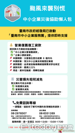 ▲黃偉哲市長18日召開災後復原進度記者會，宣布11區啟動「單一窗口」補助服務。（記者林東良翻攝，下同）