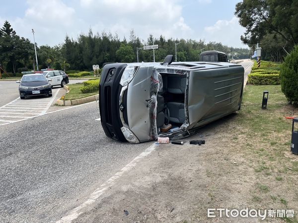 ▲金門車禍。（圖／記者林名揚翻攝，下同）