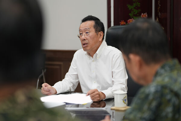 ▲顧立雄18日宣布漢光41號演習實兵演練結束。（圖／國防部提供）。