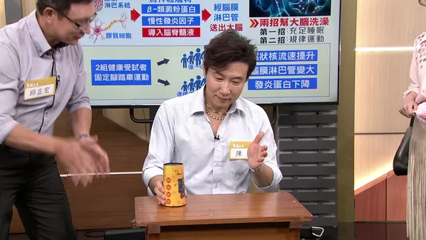 ▲陳鴻挑戰杯子歌。（圖／年代提供）