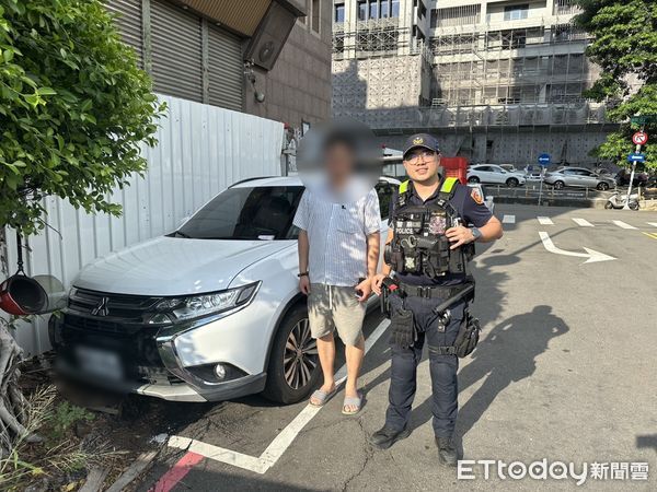 ▲一家三口從桃園直奔台中吃美食，但停車、找車就超過1小時。（圖／警方提供，下同）
