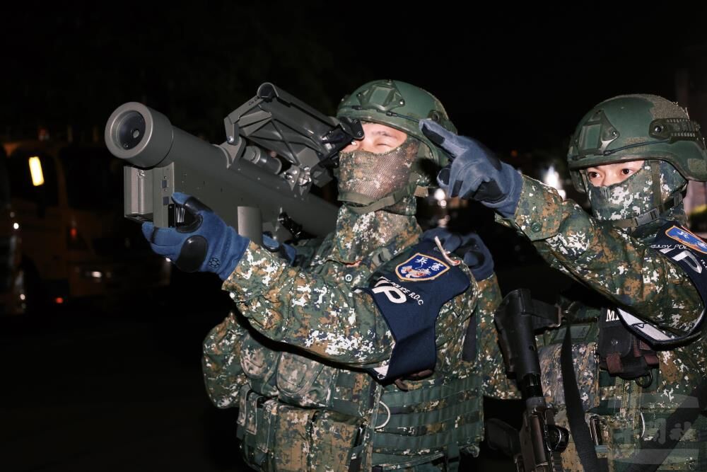 陸戰99旅北上增援　搭配憲兵進行「關渡平原要域守備」