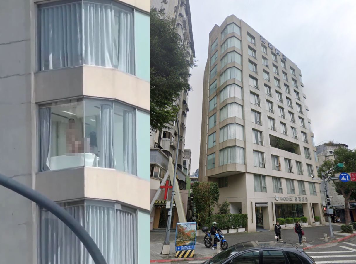 ▲台北喜瑞飯店。（左圖／翻攝X／右圖／翻攝Google Maps）