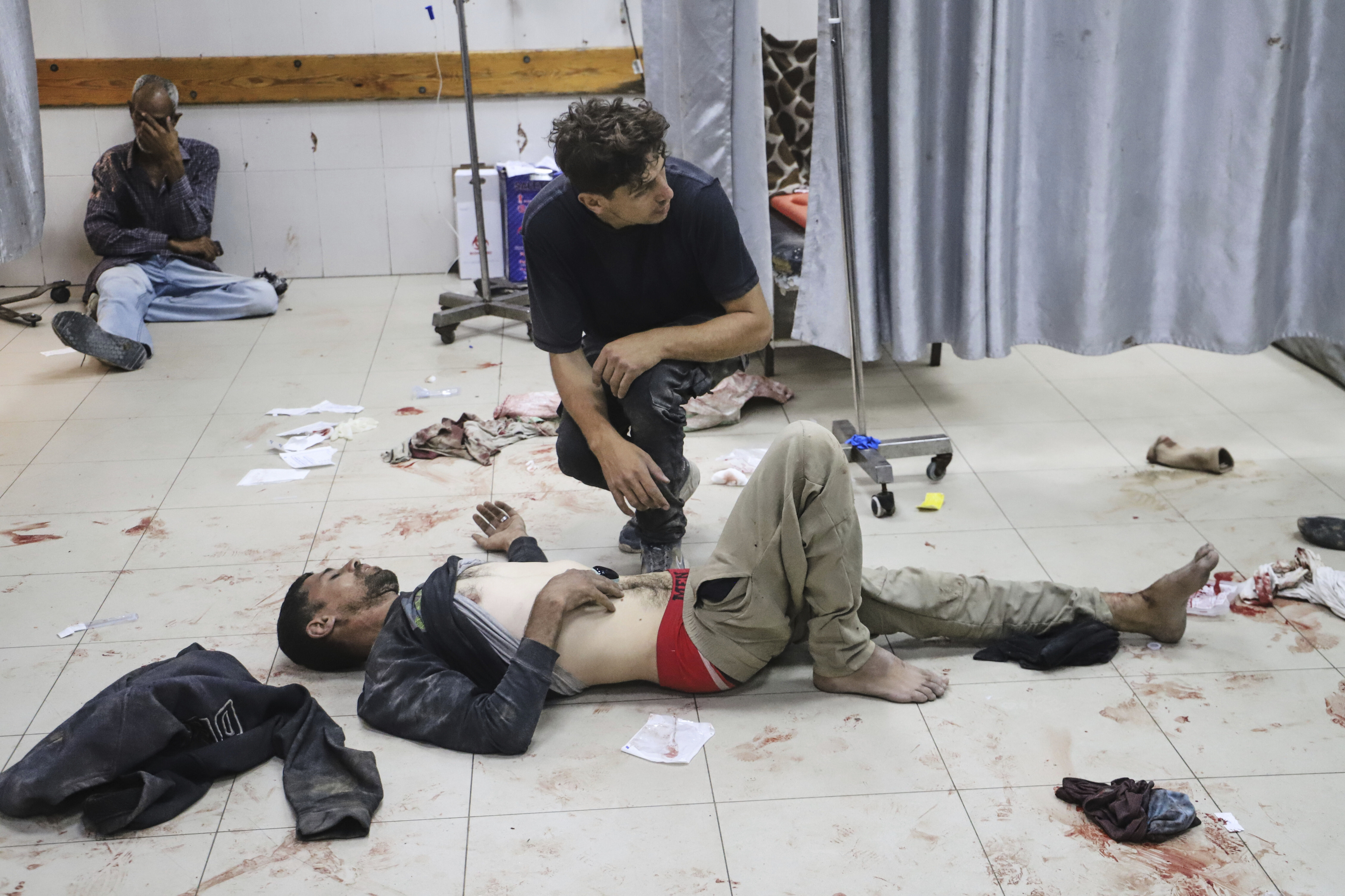 ▲以色列國防軍對領取援助物資的巴勒斯坦人群開火。（圖／達志影像／美聯社）