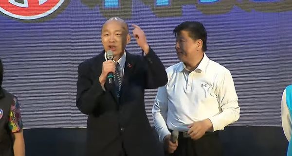 ▲韓國瑜快閃花蓮站台傅崐萁反罷免。（圖／翻攝畫面）