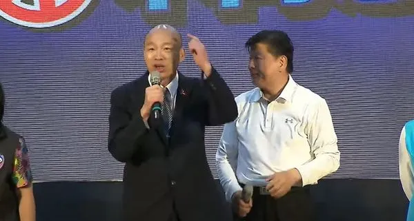 ▲韓國瑜快閃花蓮站台傅崐萁反罷免。（圖／翻攝畫面）