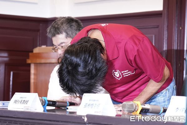 ▲▼ 臺師大本校女子足球隊事件處理進度說明 -周台英。（圖／記者黃克翔攝）