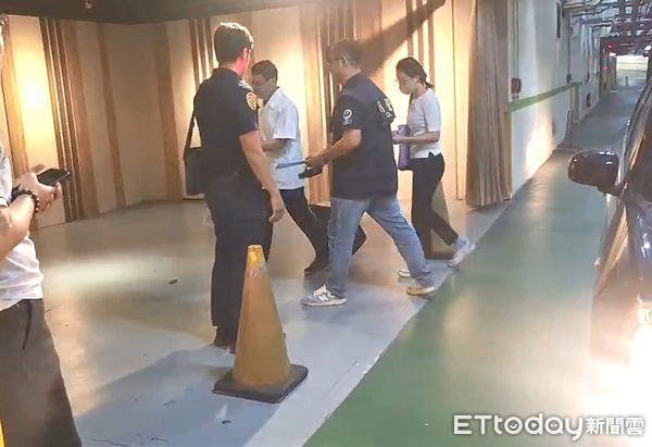 ▲蔡男今天下午報驗，肇事余男面色凝重現身。（圖／記者陸運陞攝）