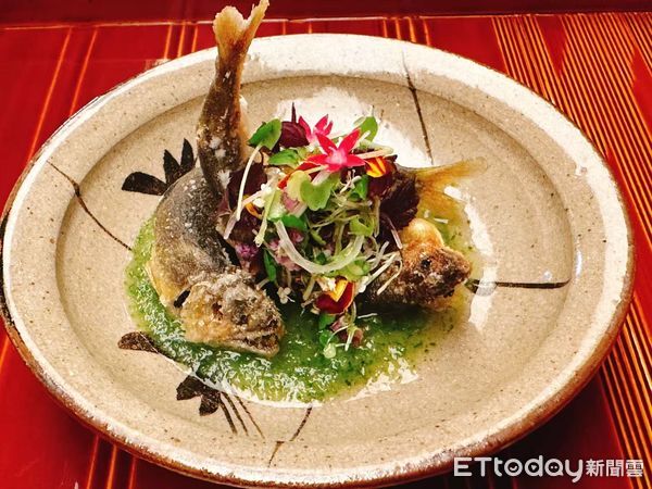 ▲隱身信義區靜巷中的「琥珀割烹」，此次夏季新作，小田料理長延續職人精神，推出「一炸一冷」兩道菜色 。（圖／琥珀割烹提供）