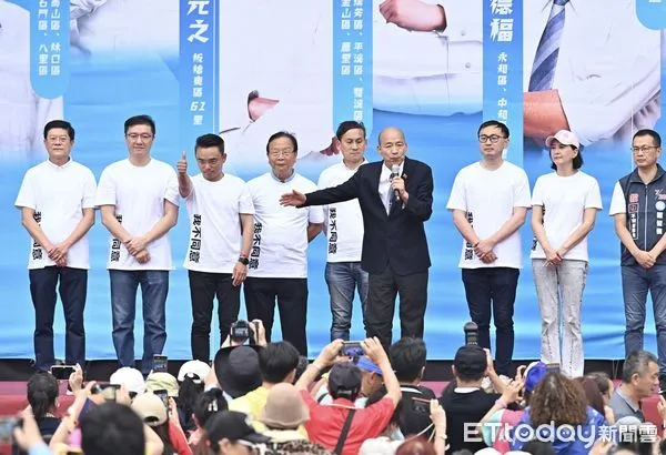 ▲▼國民黨舉辦「反惡罷 新北愛國者行動」造勢活動，韓國瑜到場助講。（圖／記者李毓康攝）