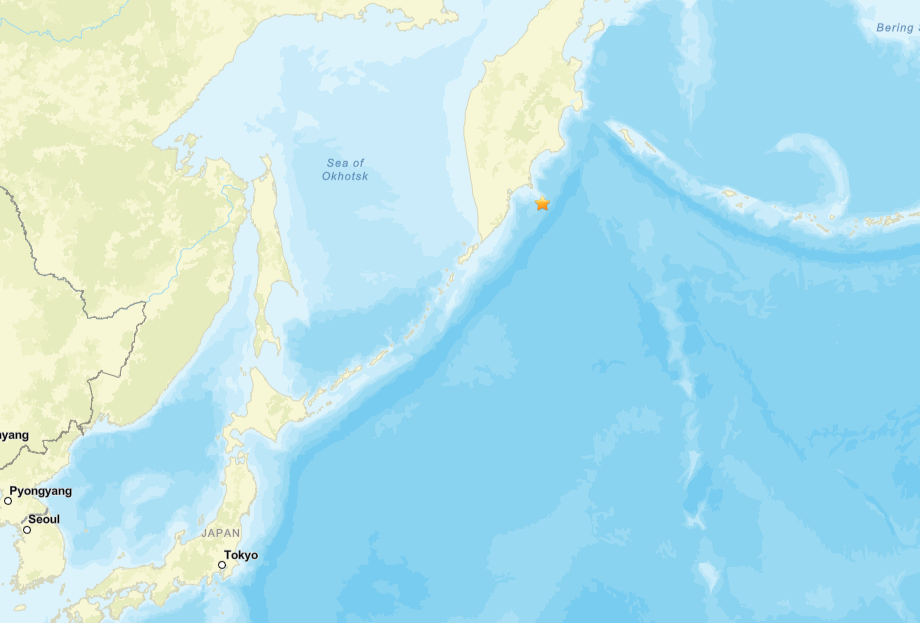 ▲▼俄羅斯外海規模7.5地震。（圖／翻攝自USGS）