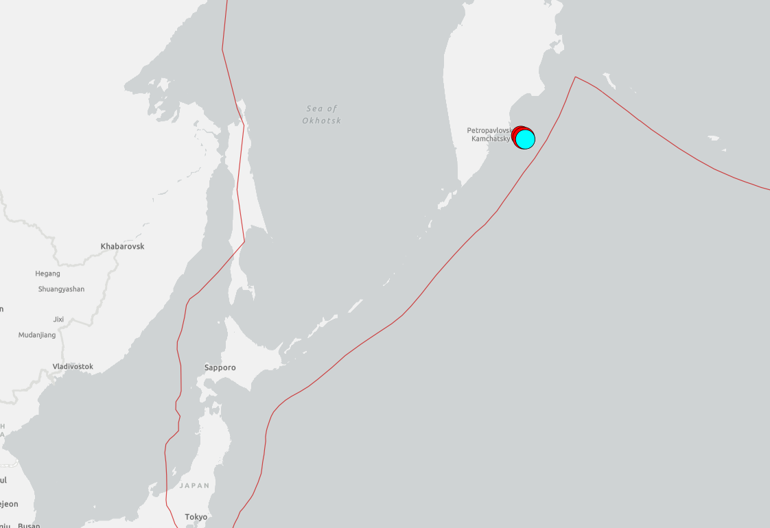 ▲▼俄羅斯連3強震，最新一起規模6.7。（圖／翻攝自USGS）