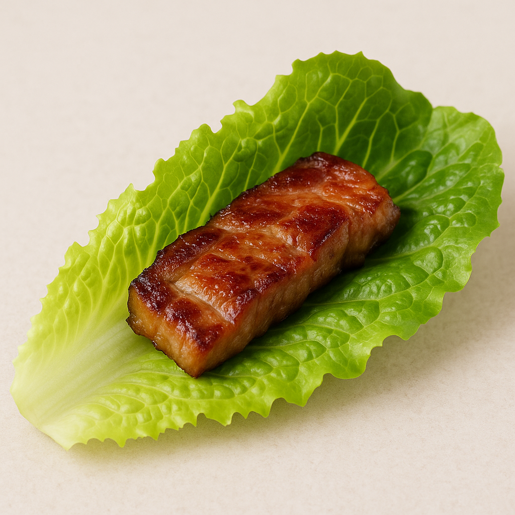 ▲生菜包肉,烤肉  。（圖／AI）