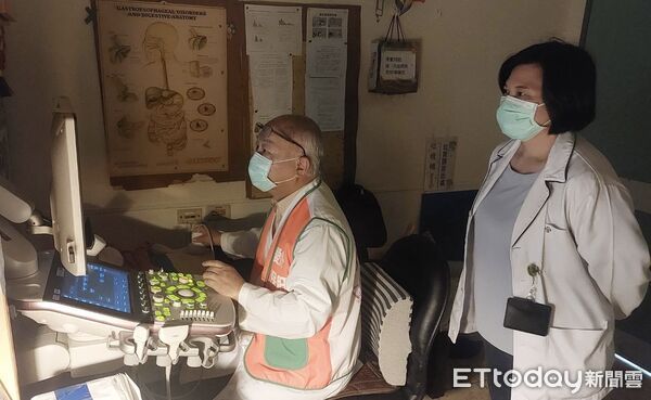 ▲台南市立醫院醫護團隊20日參與「今年超了沒？」腹部超音波公益篩檢活動，232位民眾到場參檢，超過八成發現異常。（記者林東良翻攝，下同）