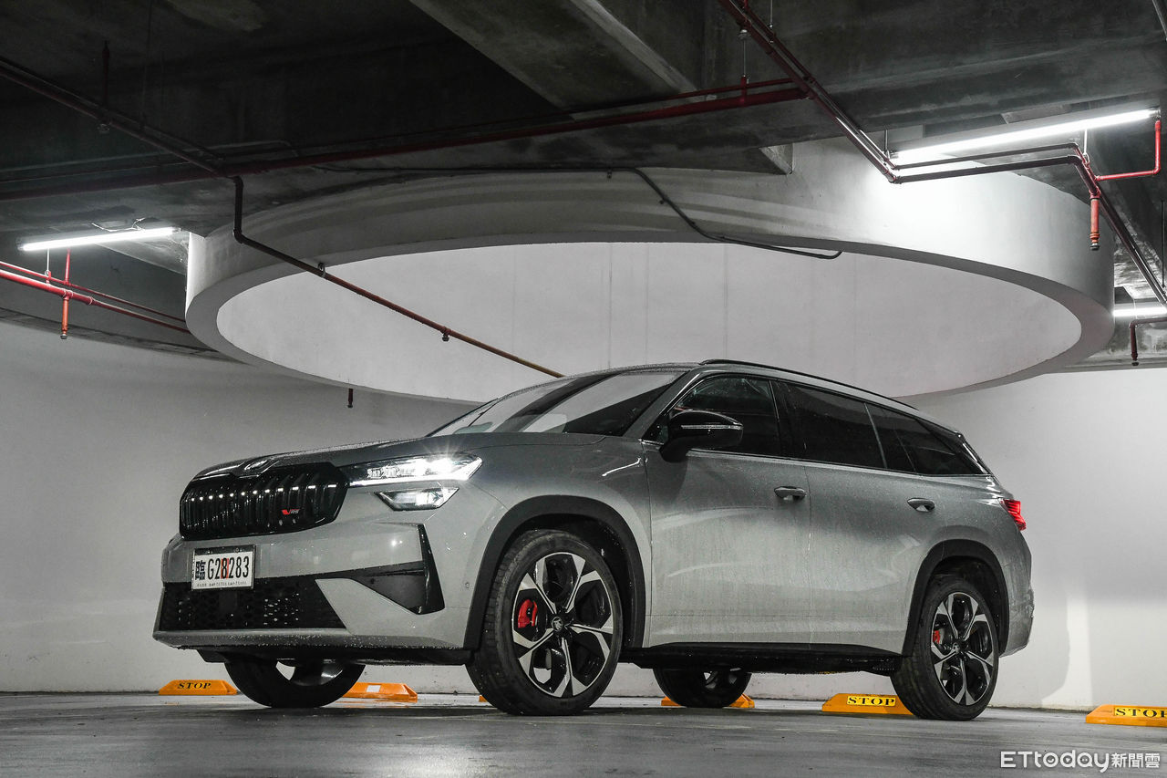 ▲熱血7人座休旅來襲！新一代Skoda Kodiaq RS開賣。（圖／記者徐煜展攝）