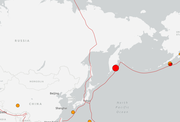 快訊／俄羅斯東部外海發生規模7.0地震