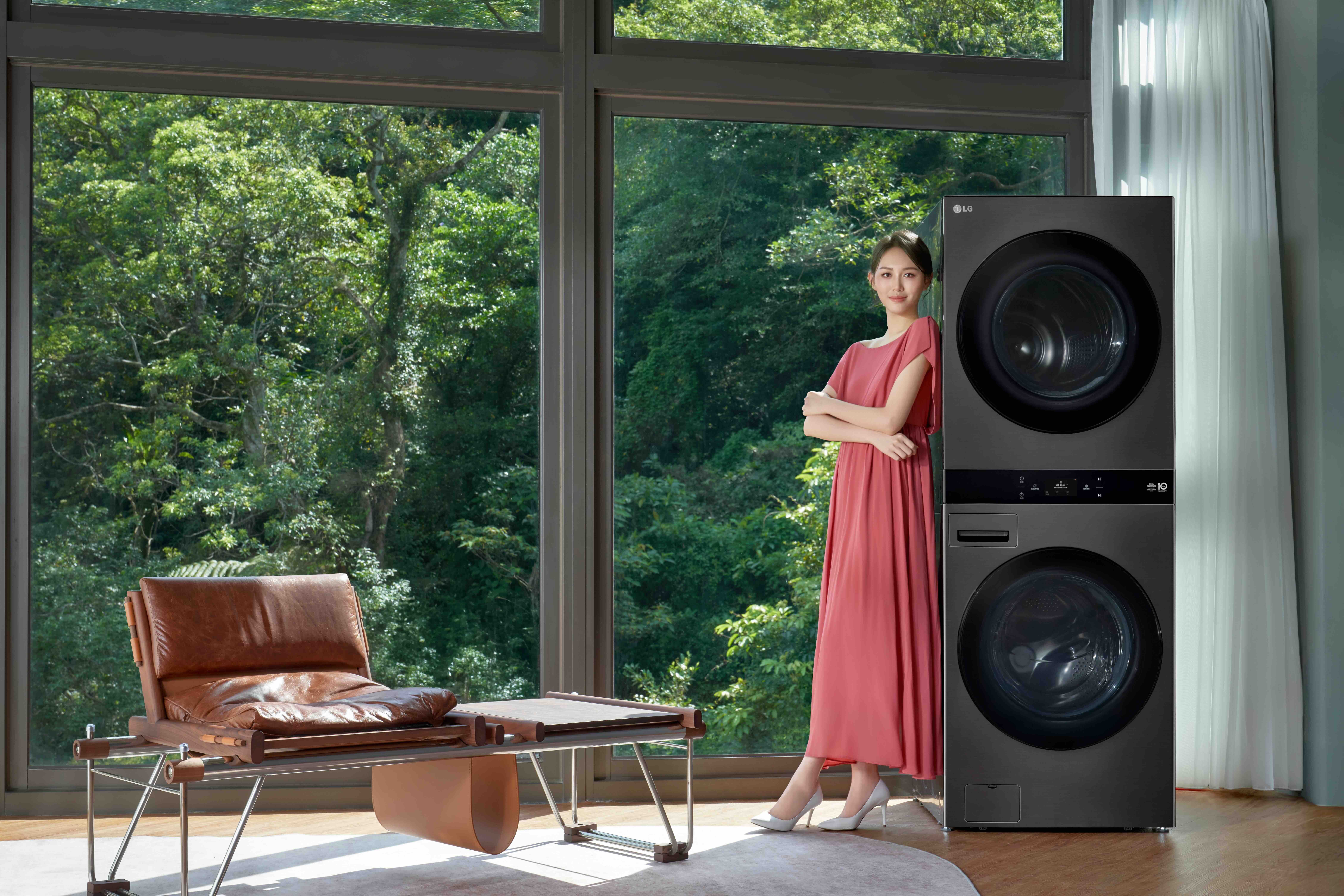 ▲▼LG WashTower,AI智控洗乾衣機,洗乾同步。（圖／資料照）