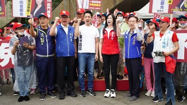 ▲桃園挺同黨立委，蔣萬安嘆：是因為罷免！