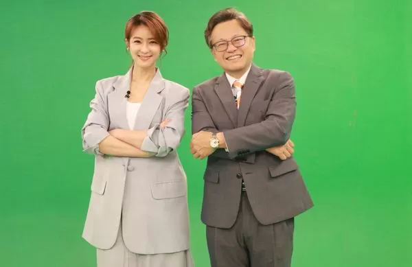 ▲賴雅妍到電視台擔任一日祕書。（圖／中視提供）