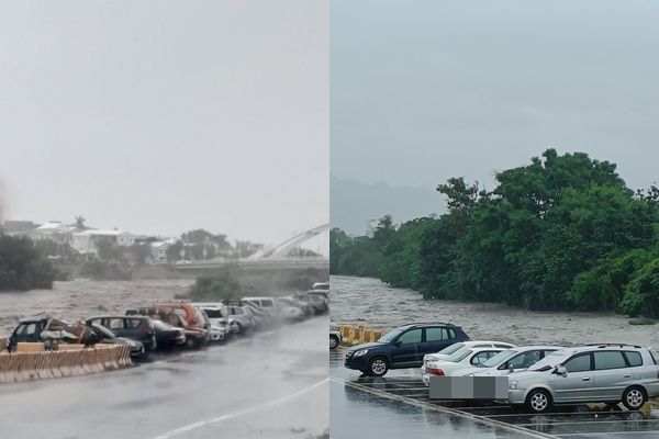 豪雨猛灌台東「堤防快滿了」　一票人嚇壞：超可怕