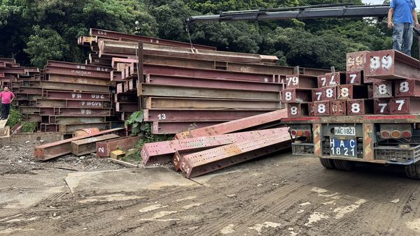 ▲彰化芬園營造工地，25歲工人遭鋼樑砸中死亡。（圖／民眾提供）