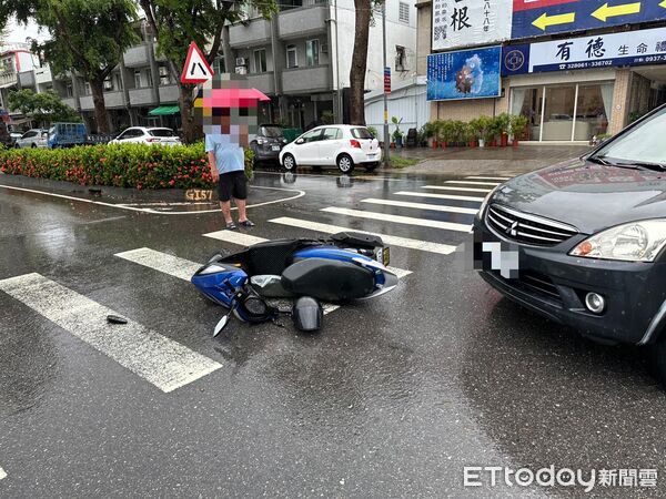 ▲台東車禍，騎士受傷送醫。（圖／記者楊晨東翻攝，下同）