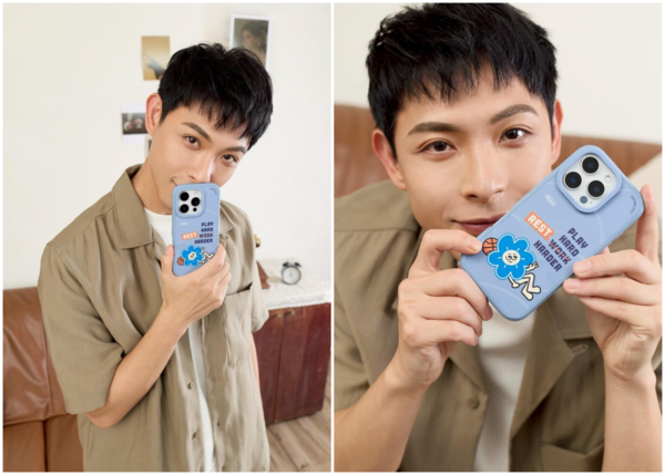 ▲連晨翔設計手機殼，將寶寶超音波照的概念融入。（TOYSELECT提供）