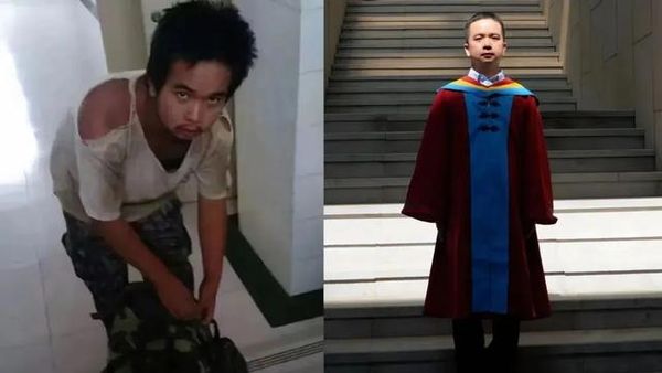 ▲▼扛過炸藥、鋪過瀝青⋯窮困山村小伙「逆襲成博士」論文致謝惹哭全網。（圖／翻攝自微博）