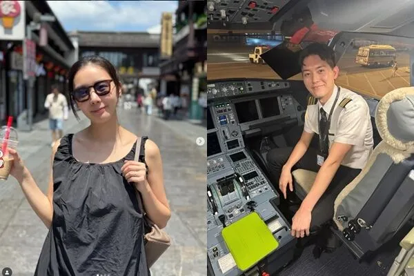 ▲麥明詩曬出駕駛艙照片，引發爭議。（圖／翻攝自麥明詩IG）