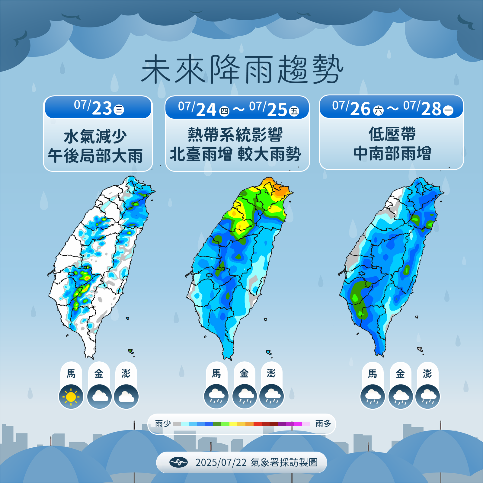 ▲▼天氣趨勢。（圖／氣象署提供）