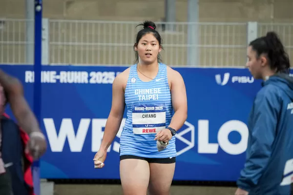 ▲台灣18歲女將江靜緣挺進本屆世大運鉛球決賽。（圖／大專體總提供）